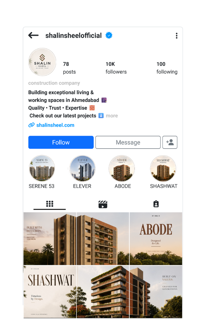 Option A - Instagram Profile View