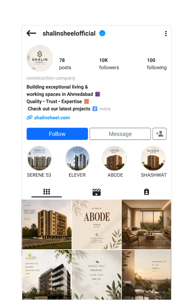 Option B - Instagram Profile View